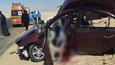 بالأسماء.. مصرع أم وأبنائها في حادث انقلاب ملاكي بالمنيا