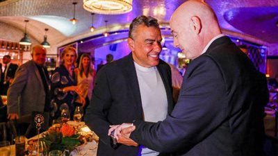 إنفانتينو يستقبل مرتجي قبل مواجهة الأهلي وميامي 