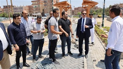 متابعة مكثفة من محافظ المنوفية لأعمال التطوير بمدخل شبين الكوم والممشى الجديد