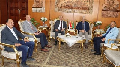 تفاصيل لقاء رئيس جامعة المنوفية برئيس جامعة الريادة للعلوم والتكنولوجيا بالسادات