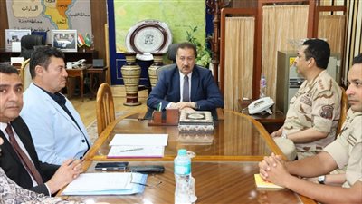 اجتماع هام لمحافظ المنوفية مع وفد الهيئة الهندسية للقوات المسلحة