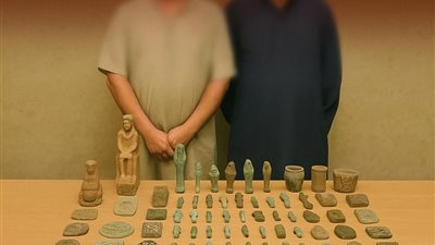 قصة رحلة الآثار المسروقة من باطن الأرض بالقليوبية إلى قاعة المحكمة