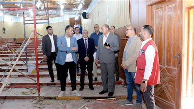 تفاصيل جولة رئيس جامعة المنصورة لمتابعة المشروعات الجديدة