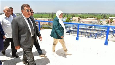 محافظ الدقهلية يتفقد محطة مياه أبو عرصه بمركز بلقاس