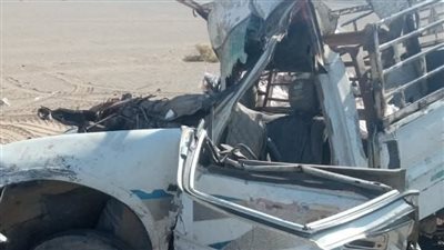 مصرع 3 أشخاص من عائلة واحدة في حادث انقلاب ربع نقل بالمنيا 