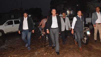 بسبب هطول الأمطار..جولة ميدانية موسعة لمحافظ الغربية بطنطا والسنطة وزفتى أعرف التفاصيل