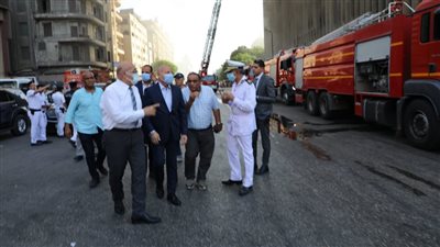 تشكيل لجنة هندسية لمعاينة حريق سنترال رمسيس وبيان أسباب الحادث