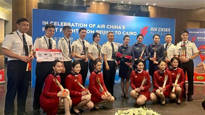 طيران Air China يدشن أولى رحلاته لمطار القاهرة الدولي