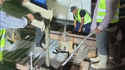 تفاصيل انتهاء المرحلة الأولى لتركيب الفواصل الدائمة بمحور وكوبرى بديل خزان أسوان