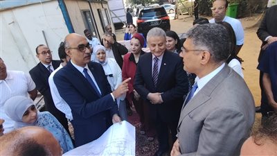 محافظ الجيزة يضع حجر الأساس لمكتبة مصر العامة بالعمرانية