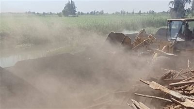  إزالة مكامير الفحم النباتي المخالفة بعدة مراكز بالدقهلية للحد من التلوث