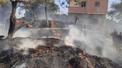 السيطرة على حريق نشب داخل حظيرة ماشية بالفيوم