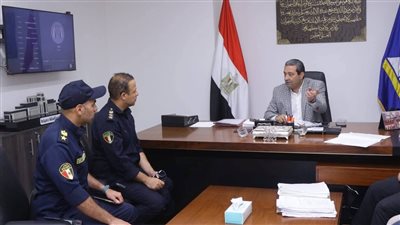 محافظ دمياط يلتقى مدير إدارة الحماية المدنية الجديد