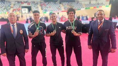 طالب بجامعة المنصورة يحصد فضية إفريقيا للكاراتيه في الكاتا الجماعي