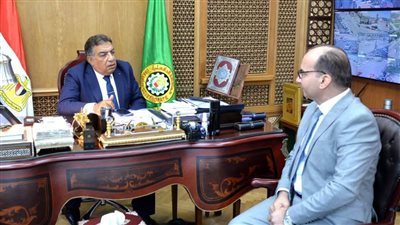 محافظ الدقهلية يستقبل الدكتور حمودة الجزار وكيل وزارة الصحة الجديد