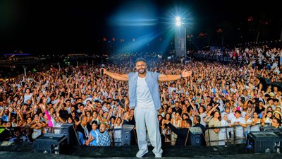 حفل أسطوري لتامر حسني في بورتو مارينا