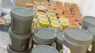 ضبط 3 أطنان مواد غذائية فاسدة داخل مصنع مخللات بالقليوبية