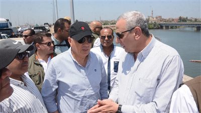 تفاصيل جولة محافظ الغربية ووزير الري بمجرى نهر النيل فرع رشيد بكفر الزيات