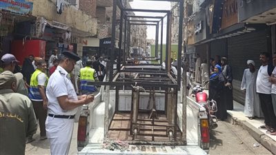 بالصور.. «مرافق الأقصر» تشن حملة لرفع الإشغالات والتعديات على الطرقات وسط المدينة