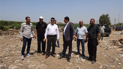 متابعة مكثفة من محافظة المنوفية لمنظومة العمل بالمركز التكنولوجى ومقلب قمامة أشمون