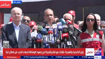 من معبر رفح.. وزير الخارجية: مصر لن تدخر جهدًا في دعم غزة ونطالب بوقف فوري لإطلاق النار