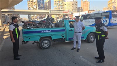 حملات مرورية من إدارة مرور الغربية لضبط الطرق