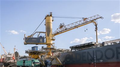 23 سفينة ترسو بميناء دمياط وحركة تداول نشطة للبضائع والحاويات