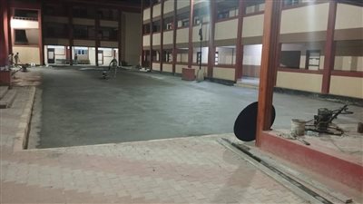 رفع كفاءة وترميم فناء مدرسة رفاعة الطهطاوى بكفر البطيخ