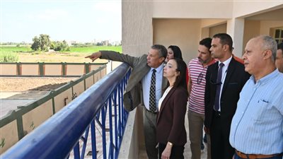 جاكلين عازر: تتفقد أعمال التشطيبات النهائية بمدرسة STEM للمتفوقين بدمنهور