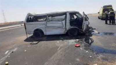 مصرع طالبين بجامعة الجلالة وإصابة 4 آخرين فى حادث انقلاب سيارة ميكروباص