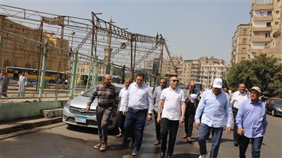 نقل 130 كشك وباكية من فوق كوبري الليمون برمسيس