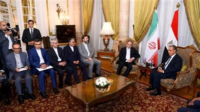 تفاصيل لقاء وزير الخارجية مع نظيره الإيراني بالقاهرة