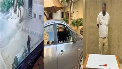 القبض على حرامي السيارات بأسلوب كسر الزجاج في شوارع القاهرة| فيديو