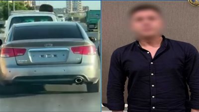 حقيقة إدعاء شخص قيام ضابط شرطة بقيادة سيارة دون لوحات بالبحيرة 