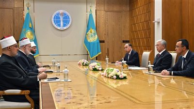 وزير الأوقاف لرئيس كازاخستان: جئت محملا برسالة تقدير من مصر قيادةً وحكومةً وشعبًا 