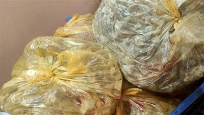 التحفظ على لحوم غير صالحة للاستهلاك البشري بالمنيا 