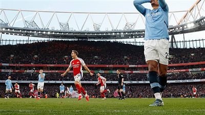 قمة نارية بين أرسنال ومانشستر سيتي في الدوري الإنجليزي