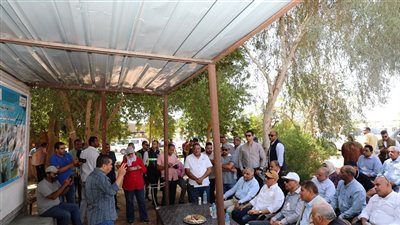 وزير الرى ومحافظ أسوان يتفقدان المفرخ السمكى بالشلال