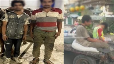 «فيديو» يقود «الداخلية» لضبط «2 مساطيل» يستقلان عربة «كارو» في الجيزة