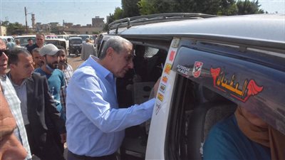 جولة ميدانية لمحافظ الغربية بمدينة كفر الزيات لمتابعة النقل والنظافة