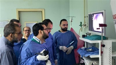 نجاح أول عملية منظار فراغ ثالث لمريض بمعهد الكبد القومي بالمنوفية