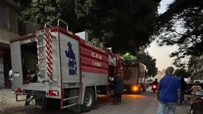 إنقاذ مسن مبتور القدمين من حريق مروع بالقرب من مستشفى حلوان العام