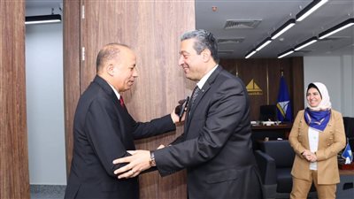 محافظ دمياط يستقبل رئيس جامعة المنصورة ويناقشان أوجه التعاون المشترك 