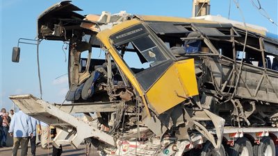 مصدر: التعرف على 4 جثث مجهولة الهوية من ضحايا حادث أتوبيس المنيا 