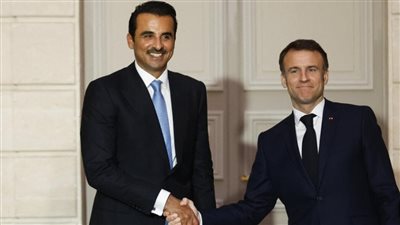 أمير قطر و«ماكرون» يبحثان التطورات الفلسطينية