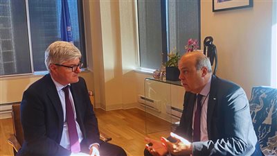 الحفني يبحث مع سكرتير عام 