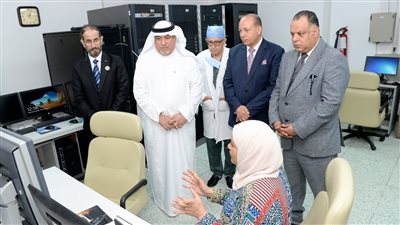 رئيس جامعة المنصورة يرافق رئيس جامعة الملك فيصل في جولة تفقدية بالجامعة