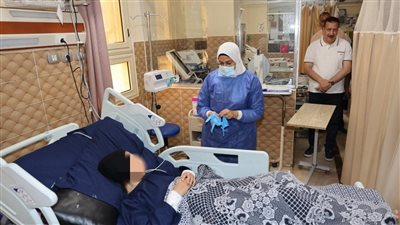 جولة مفاجئة لمحافظ المنوفية بمستشفى الحميات وأمراض الجهاز الهضمي بشبين الكوم