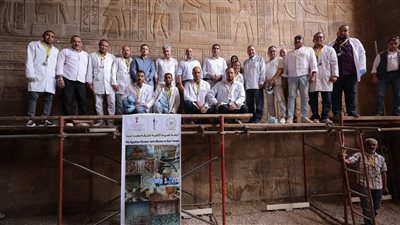 وزير السياحة والآثار يتوجه إلى مدينة إسنا لتفقد مستجدات أعمال مشروع ترميم معبد إسنا 