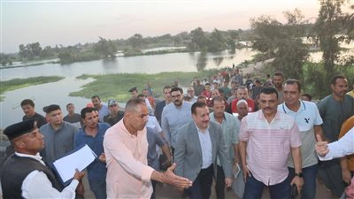 محافظ المنوفية يوجه بحصر الأراضي المتضررة بفيضان النيل وإعفائها من الإيجار السنوي 